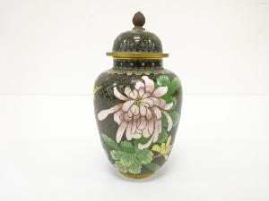 七宝　花　飾り壺